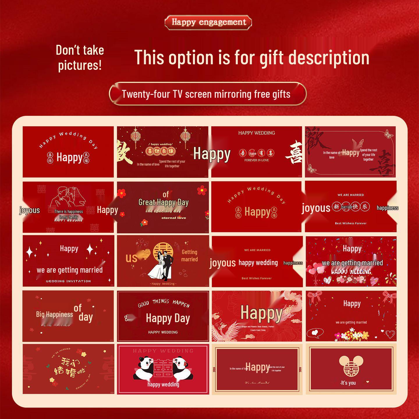 Complete Wedding Decoration Set: Bride & Groom s Room, Living Room, Double Happiness Garland