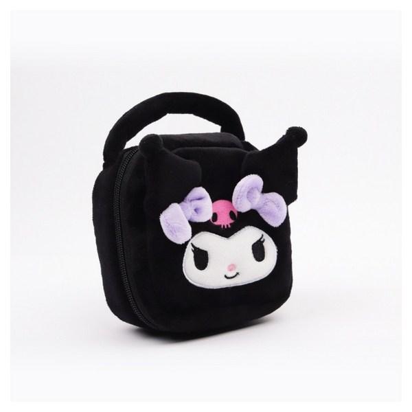 

Квадратная трехмерная сумка Kuromi с ручкой в ​​виде символов Sanrio.