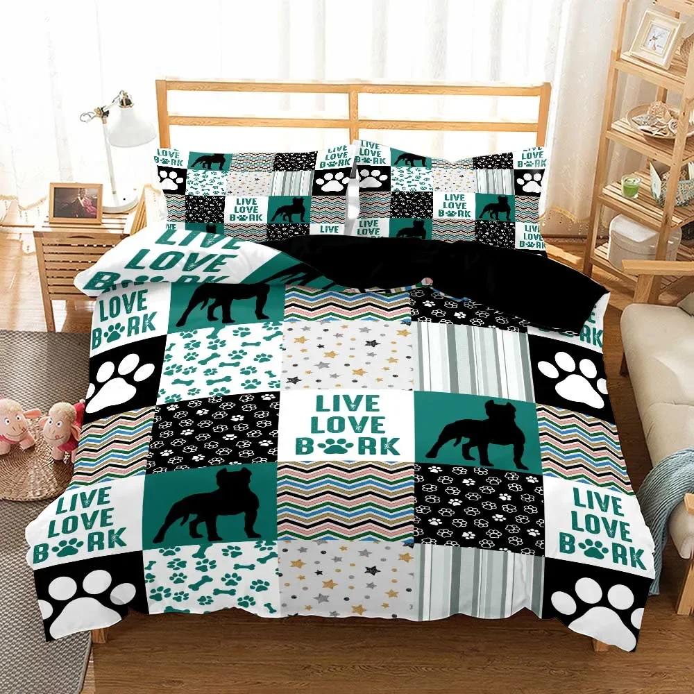 

Pet Dog Soft Duvet Cover Sets Bedclothes Beding Set Lovely Pug Single Children Kids Bed Linen Sets for Girl Boy Dropshiping Home Textile Bed Linens 135*200cm Eu-Single