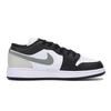 Jordan Air Jordan 1 Slip Resistant Abrasion Resistant Low top Vintage Basketball Shoes Men's Black Gray 553558-131(Team85-)
