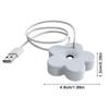 Tragbarer USB-Luftbefeuchter in Blütenblattform, Mini-Ultraschall-Aromatherapie-Luftbefeuchter, Diffusoren für Zuhause, Winterreiniger, Humificador