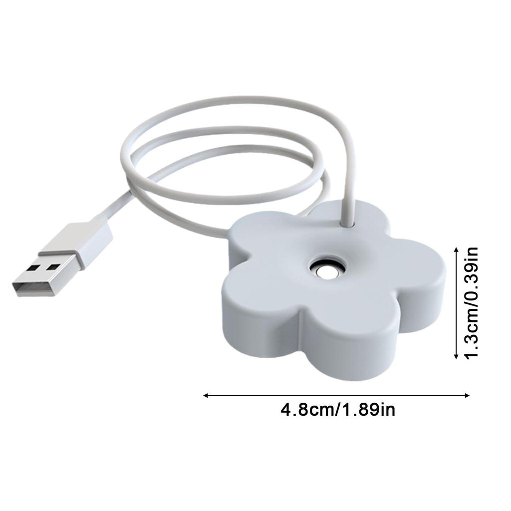 Tragbarer USB-Luftbefeuchter in Blütenblattform, Mini-Ultraschall-Aromatherapie-Luftbefeuchter, Diffusoren für Zuhause, Winterreiniger, Humificador