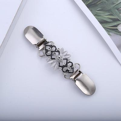 Women Alloy Rhinestone Sweater Blouse Shawl Clip Cardigan Clip Casual Sweater, Shawl, Collar Buckle