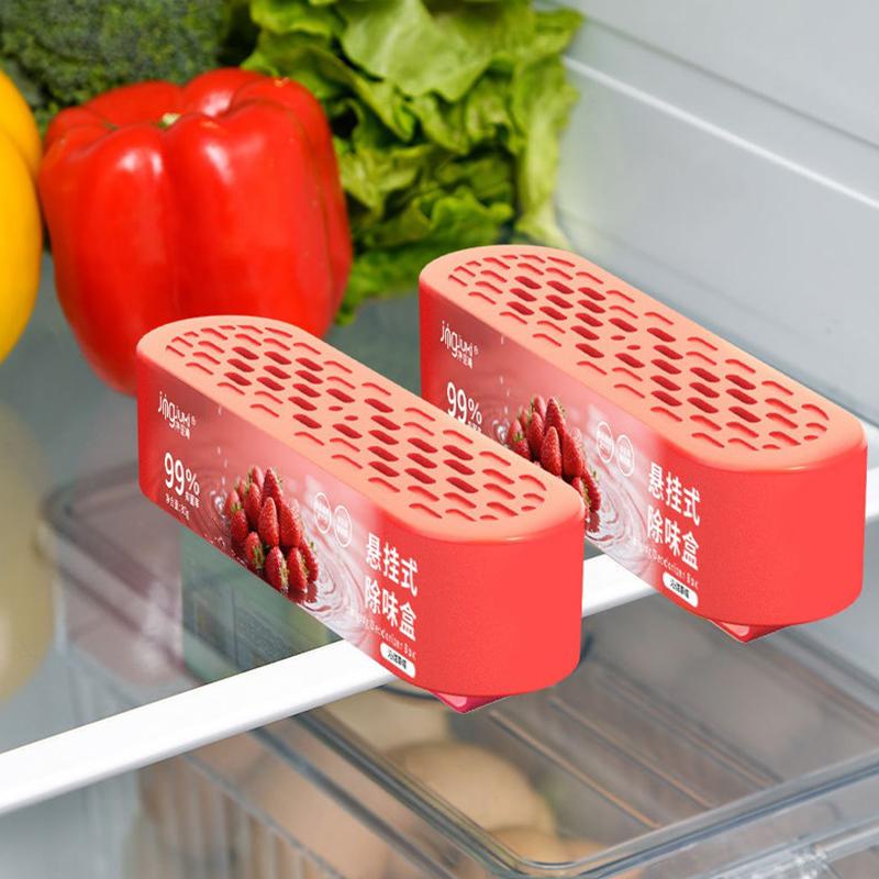 Hanging Refrigerator Deodorizer Box 99 Percent Antibacterial 24H Fast Odor Removal For Kitchen Keep Food Fresh Avoid Mixed Taste