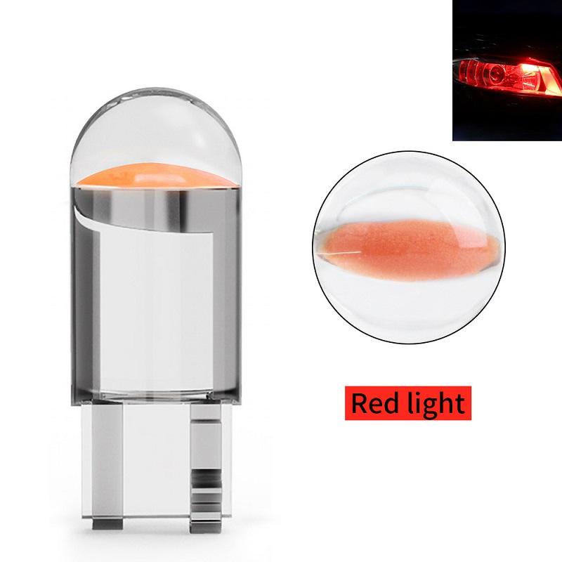 Auto LED T10 W5W Canbus Glas COB 6000k Lese Innenraumlampe Markierungskeil Kennzeichenleuchte Glühbirne 168 194 192 DC 12V Weiß Blau Rot