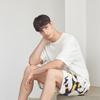 L Affair Men S bLack 5 Point Summer pantS With Drawing Lmkea5p0198 Db