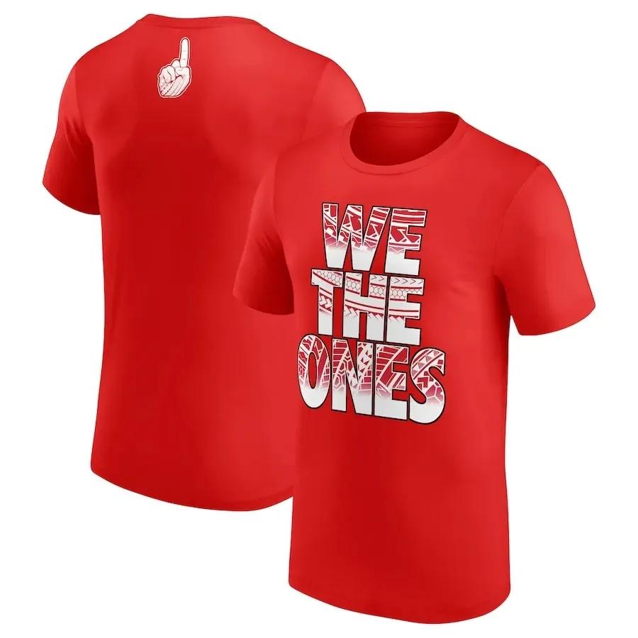 Roman Reigns Maglietta Estiva Wrestling Girocollo Manica Corta T-shirt Campione di Pugilato Palestra Vestiti Asciugatura Rapida Maglietta da Allenamento