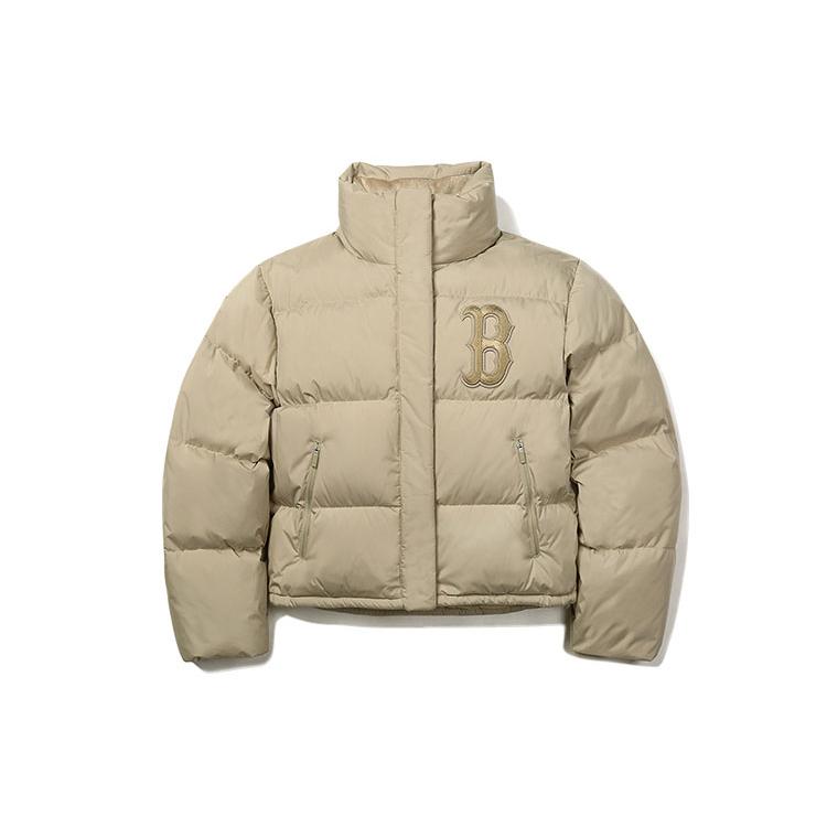 Nová péřová bunda MLB Zimní Dámská Sladká meruňková 31DJW1061-43B