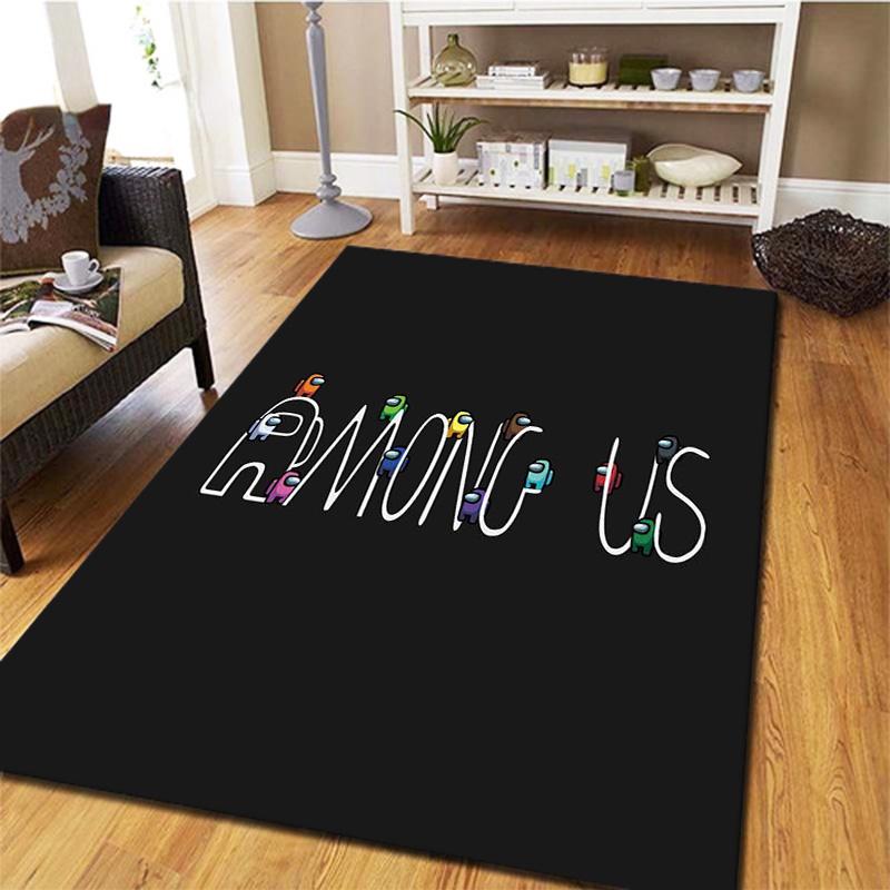 Among Us Teppich für Wohnzimmer Schlafzimmer Zuhause Sofadekoration, Kinder spielen Rutschfeste Bodenmatte