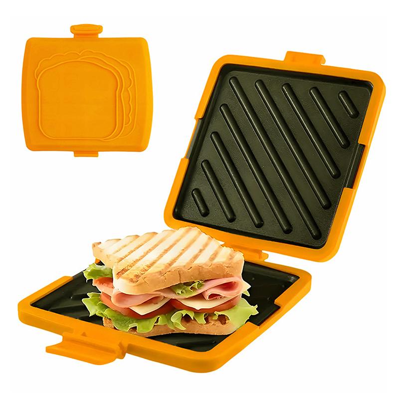 Multifunktionell Silikon Bakform Med Smörkniv Snabb Uppvärmning Mikrovågsugn Brödrost Smörgåsbricka För Kök 1st