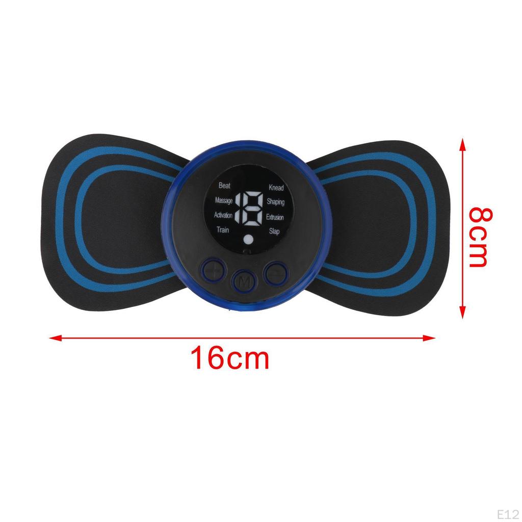 Massage Patch 8 Modes 19 Levels Gifts Mini Device for Neck Foot Back