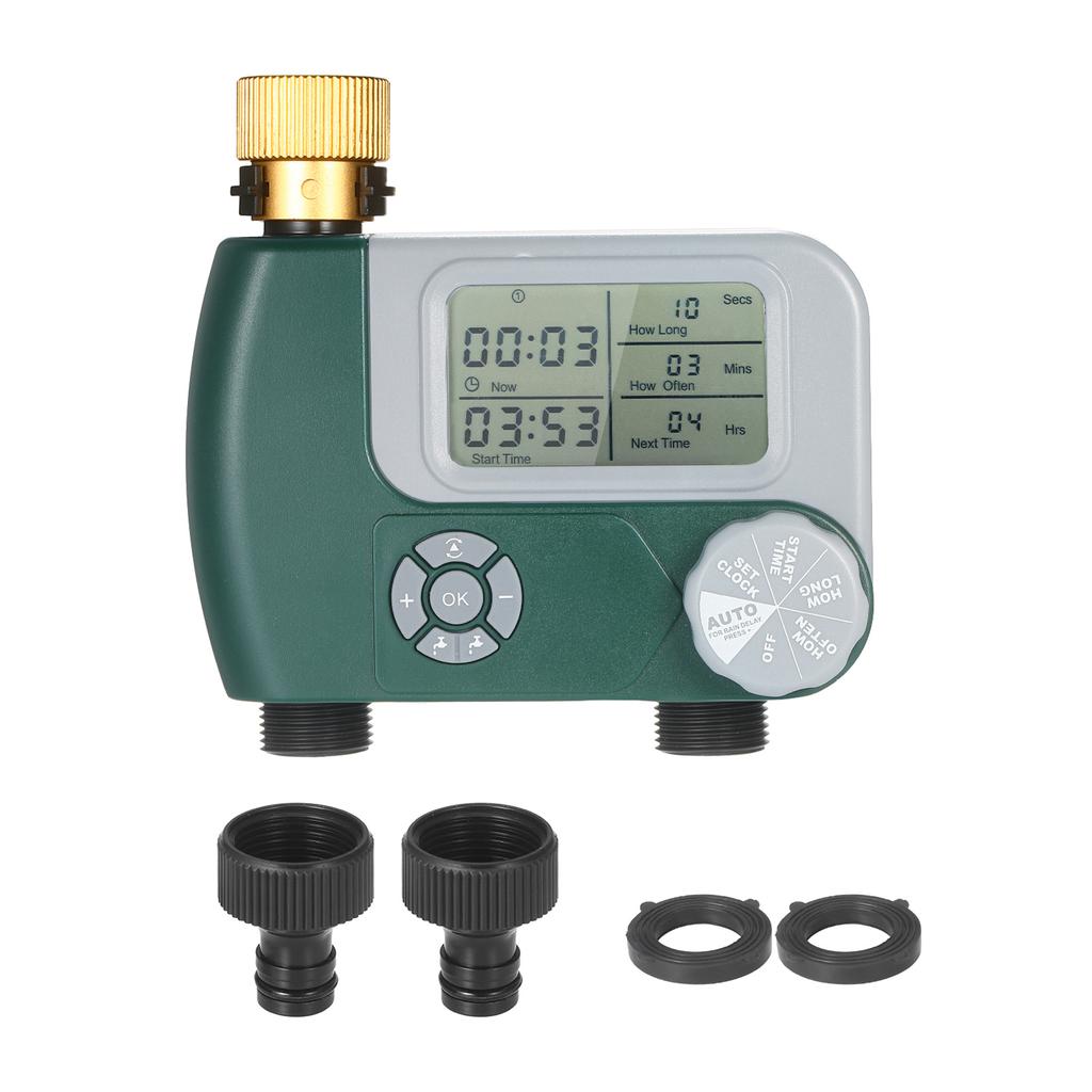 טיימר דיגיטלי לברז צינור ניתן לתכנות חיצוני מופעל על סוללות מערכת ממטרה להשקיה אוטומטית בגינה