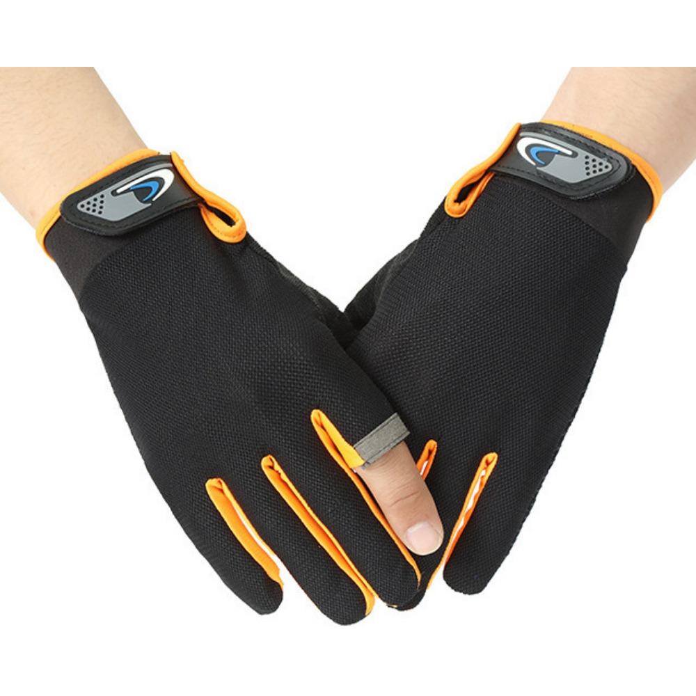 Spring and summer gloves outdoor sports cycling touch screen breathable non-slip sunscreen mesh bicycle fishing gloves