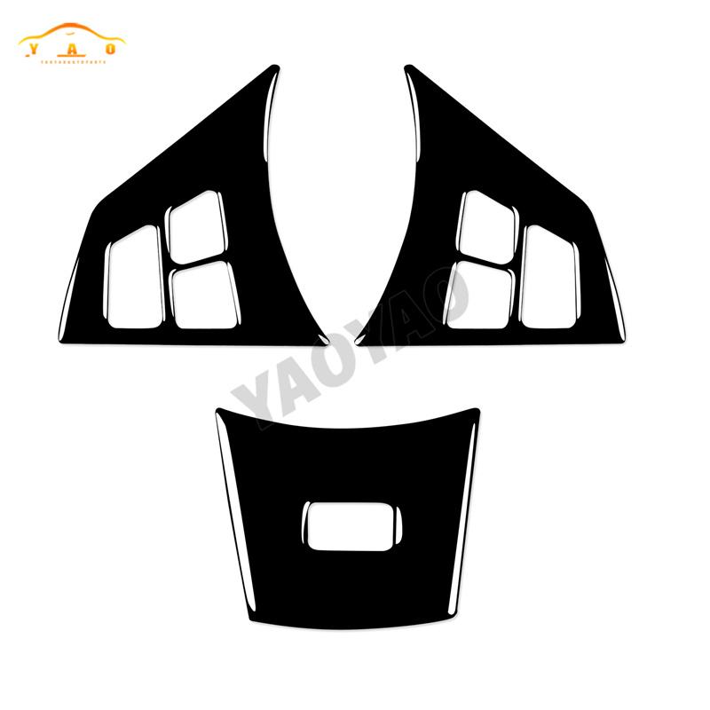 

Interior Accessories For BMW 6 Series M6 E63 E64 2004-2010 Piano Black Style Car Steering Wheel Button Panel Sticker Trim Cover M6