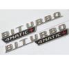 For Mercedes Benz A35 A43 C43 E43 GLC43 GLE43 CLS53 GLB35 AMG 1Pair BITURBO 4MATIC+ Emblems Badge BITURBO4MATIC+ Symbols Sticker UX0