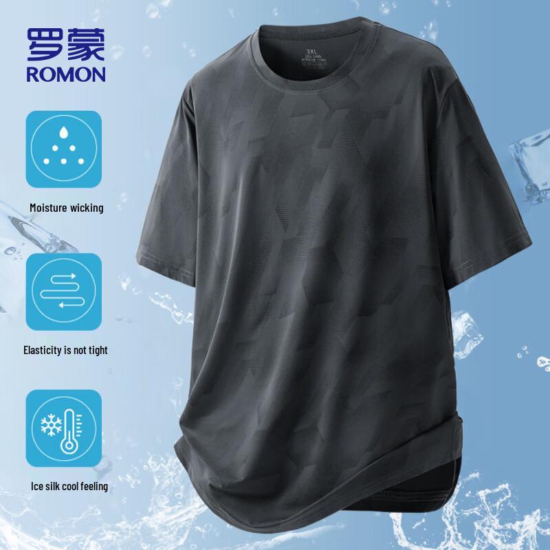 

ROMON Men s Ice Silk Quick-Dry T-Shirt 8208 4XL