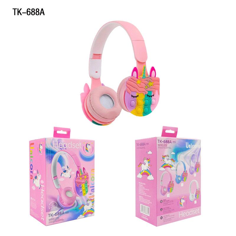 688A Cute Unicorn Children's Foldable Bluetooth Headset