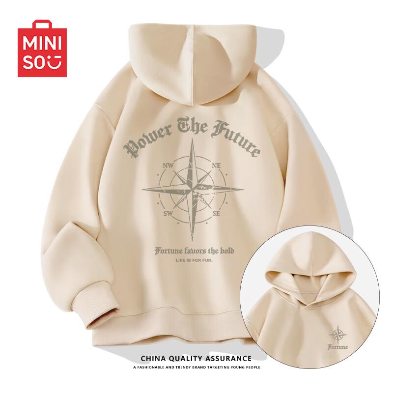 

MINISO Men s Fashion Hooded Sweatshirt M