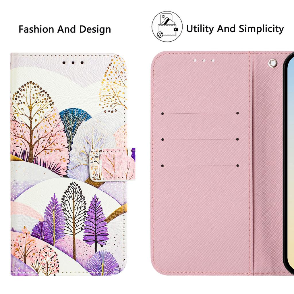 Custodia Portafoglio Per ZTE BLADE A51 - Fiori Retro, Pelle PU Con Chiusura Magnetica, Supporto Ricarica Wireless