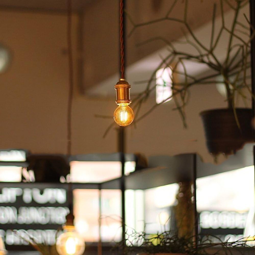 1W LED Bulb, E26 G40, Mini Globe Shape, Decorative Bulb, Filament, Warm White, 75lm Total Luminous Flux, 2200K, Warm White, Non-Dimmable, Wide Beam