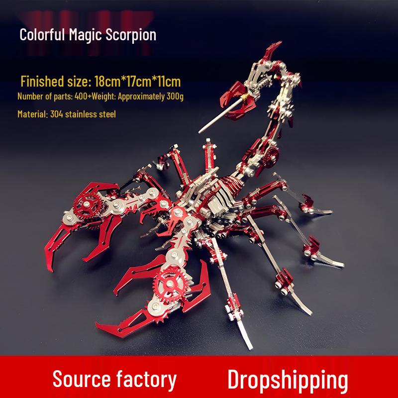 

Steel Warcraft Red Scorpion 3D Metal Puzzle: High-Difficulty Mechanical Model Toy