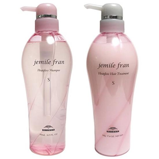 

Milbon Jemile Fran Heat Gloss S Шампунь 500 мл Лечение 500 г Набор [jemile fran]