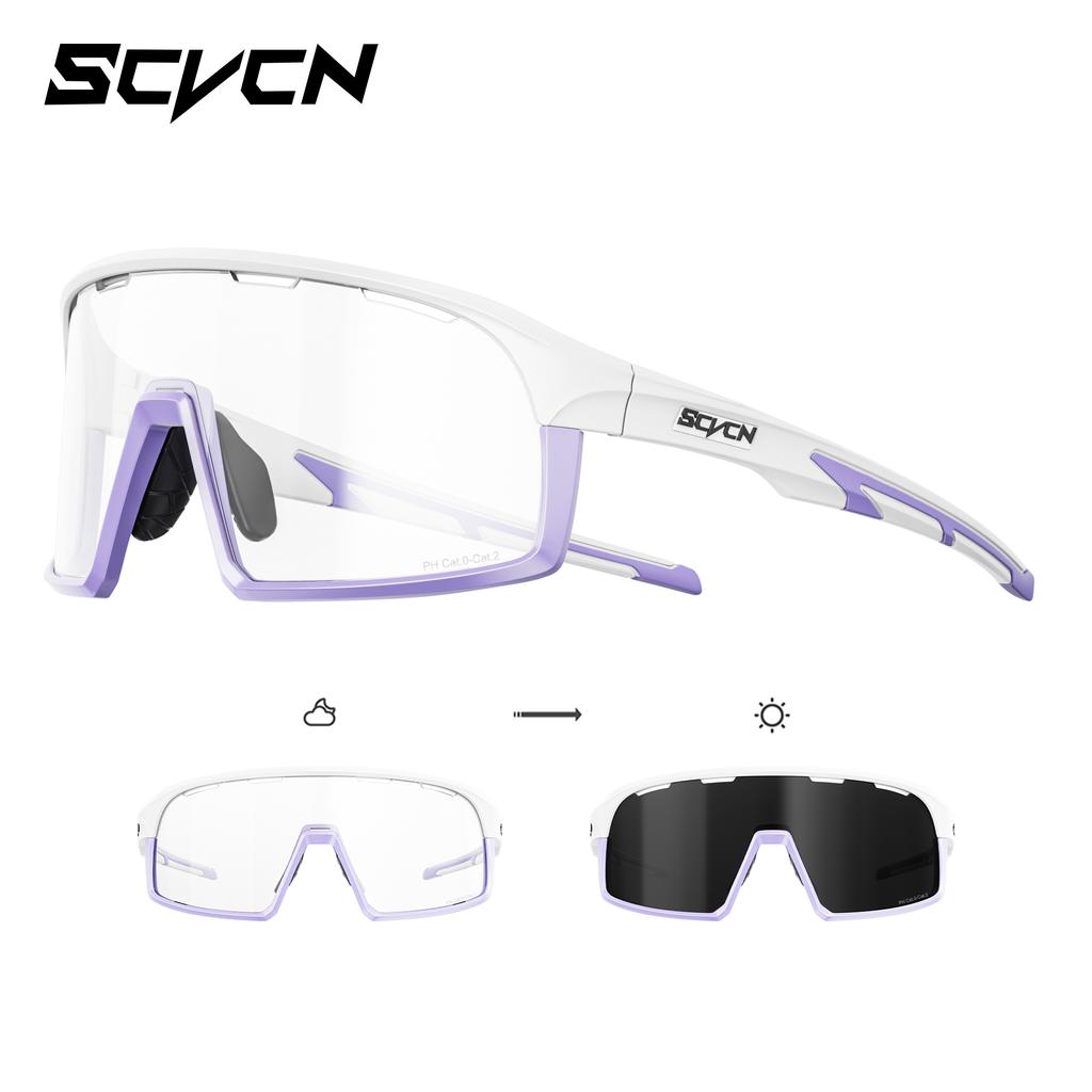 SCVCN Photochromic Cycling Sunglasses for Men Outdoor Y2k Bike Glasses Fishing Glasses Hiking Eyewear Bicycle Goggles UV400
