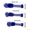 3pcs Golf Club Head Cover Knitted Styles Headcover Leisure Styles Golf Cover for Driver Protection and Longevity