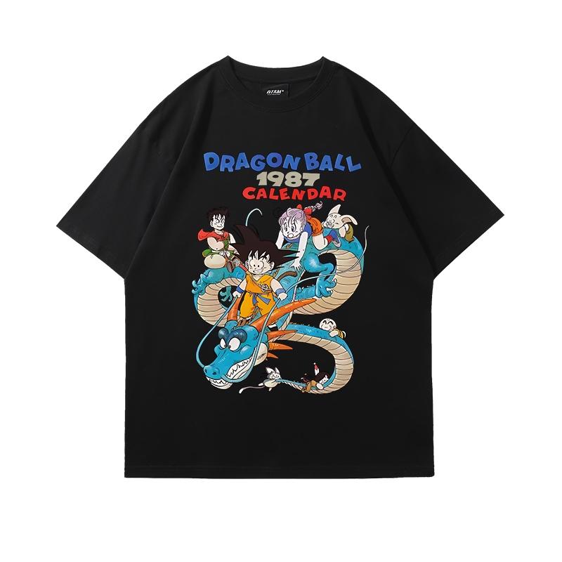 Dragon Ball 2026 Summer 100 Cotton Master Roshi Printed Son Goku Fitness Tshirt Vintage Harajuku Neutral Kids Tshirt Top Y2k