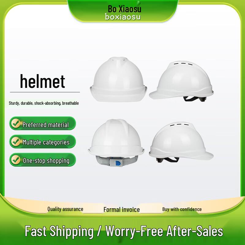 Boxiaosu Construction Safety Helmet ABS Thickened V-Type Vented