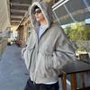 Mens Retro Tie-Dye Padded Jacket Winter Warm Loose Fit Casual Coat