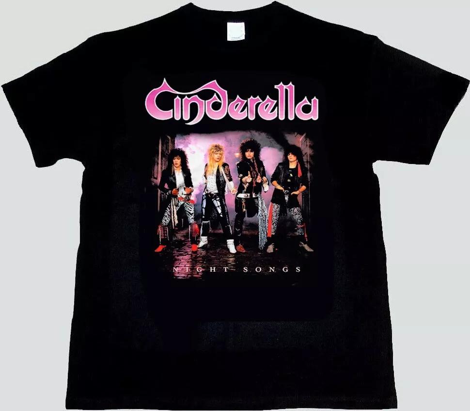 American Retro Men's Cinderella Rock Band T-shirt Summer New Retro Fashion Streetwear