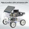 152mm   Wheel, Rubber Aluminum Alloy 360 Degree Rotation Double Row Wheel with 28 Rubber Rollers for 3  Triangular Mobile Robot and 14085 Mobile R