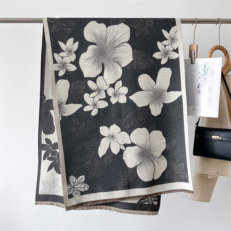 Neu Winter Schal Schals Wrap Design Kaschmir Schal Frauen Warme Mode Pashmina Femal Poncho Halstuch Echarpe Bandana