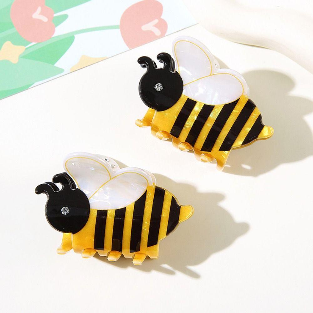 Funny Cartoon Bee Hairpin Cartoon Kawaii Headdress Portable Girls Hair Clip Gifts