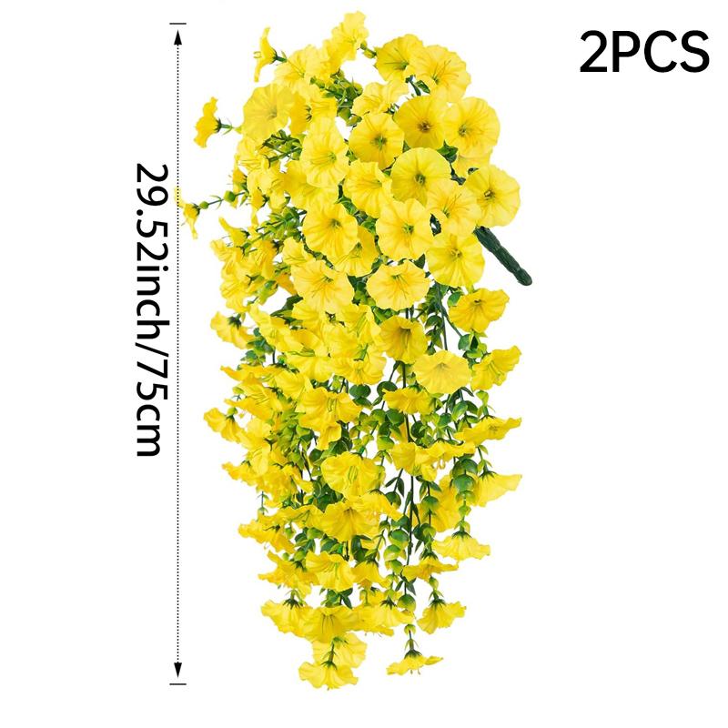 Lebensechte Künstliche Prunkwinde & Eukalyptus Hängedekoration Wasserdicht für Innen- und Außenbereich Perfekt für Zuhause Garten Party