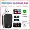 New Wireless CarPlay Android Auto Adapter 2in1 Smart Mini Box USB Plug&Play Bluetooth WiFi Fast Connect Universal Carplay Box