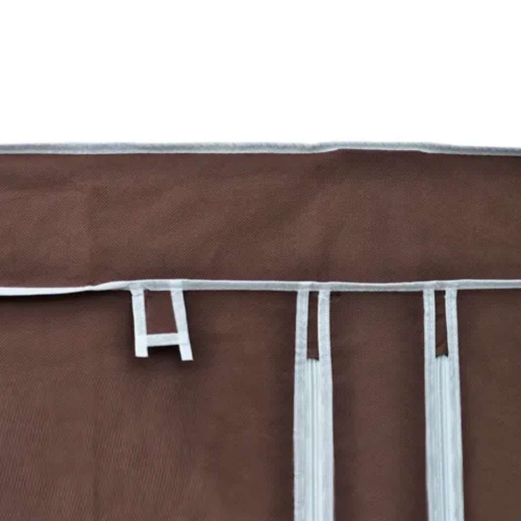 vidaXL Stoffschrank Braun