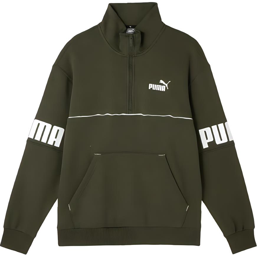 

Puma Power Colorblock Half-Zip Sweatshirt Men Sweatshirts Dark-Green 686058-70 M