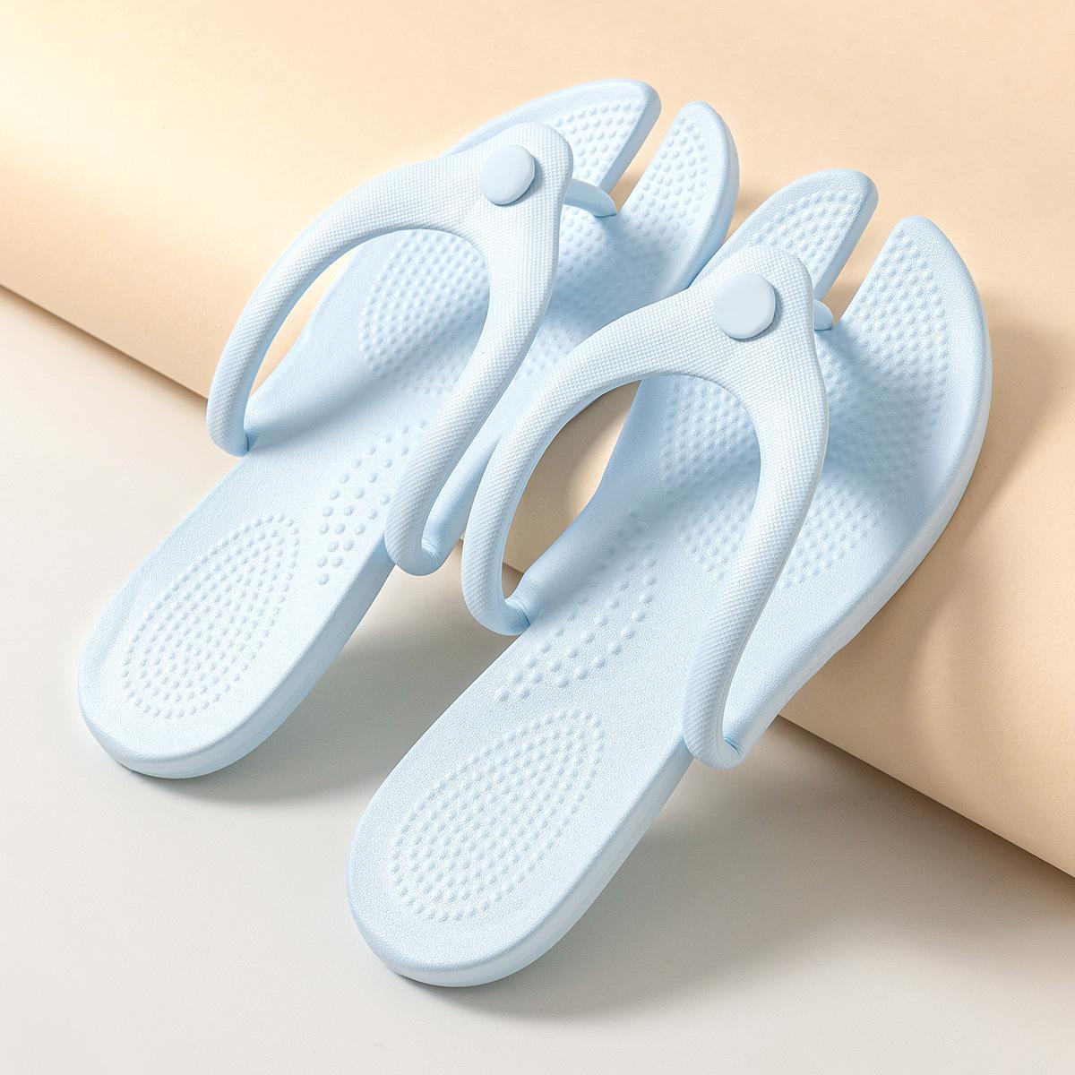 

Travel folding slippers women s disposable bath business trip beach non-slip outer wear portable slippers men 43 -45 [L size, standard size]