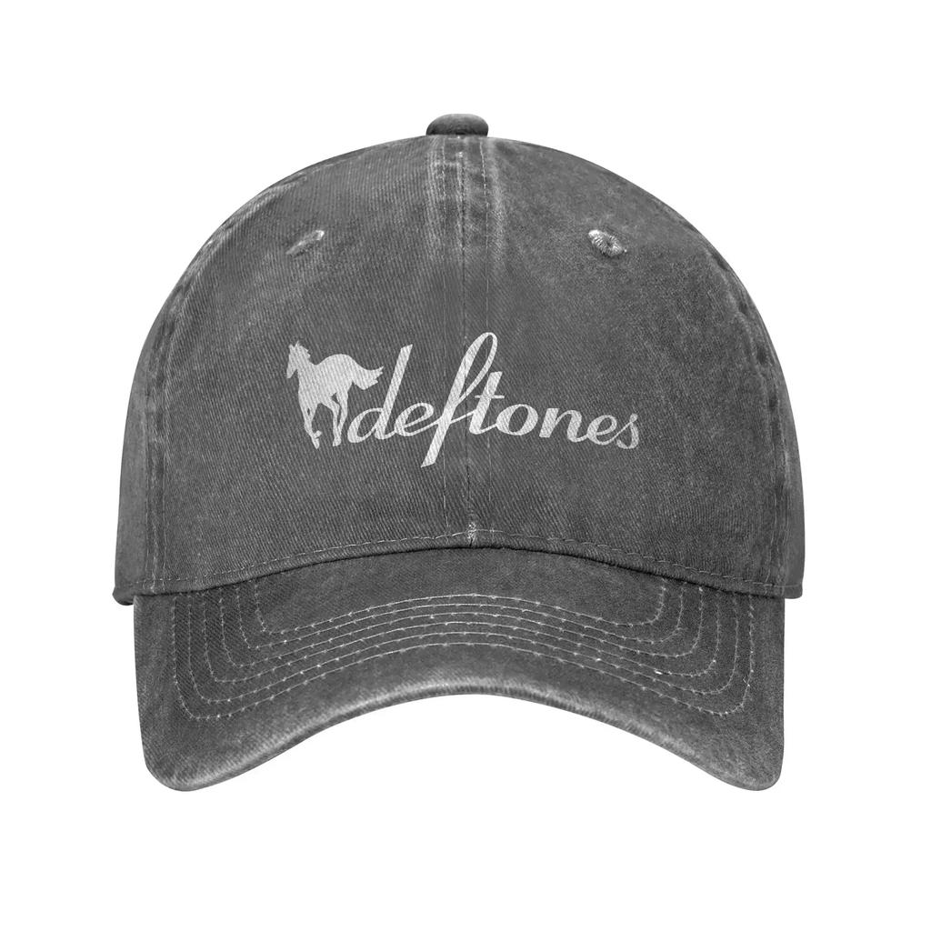 Summer Deftones Rock Band Baseball Cap Sun  Sun-Proof Design Washed Hip Hop Hats Unisex Men Trendy Tennis Skate Baseball Caps