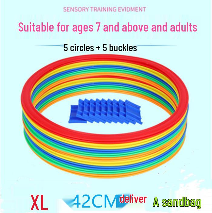 Children's Sensory Integration Hopscotch Rings - Outdoor Sports Toy for Kindergarten