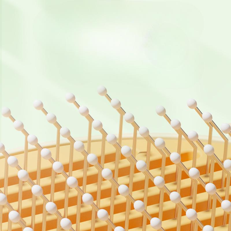 Pet Hair Removal Self-cleaning Comb, Button Hair Removal Massage Hair Removal Floating Hair Needle Comb, Cleaning and Beauty Comb