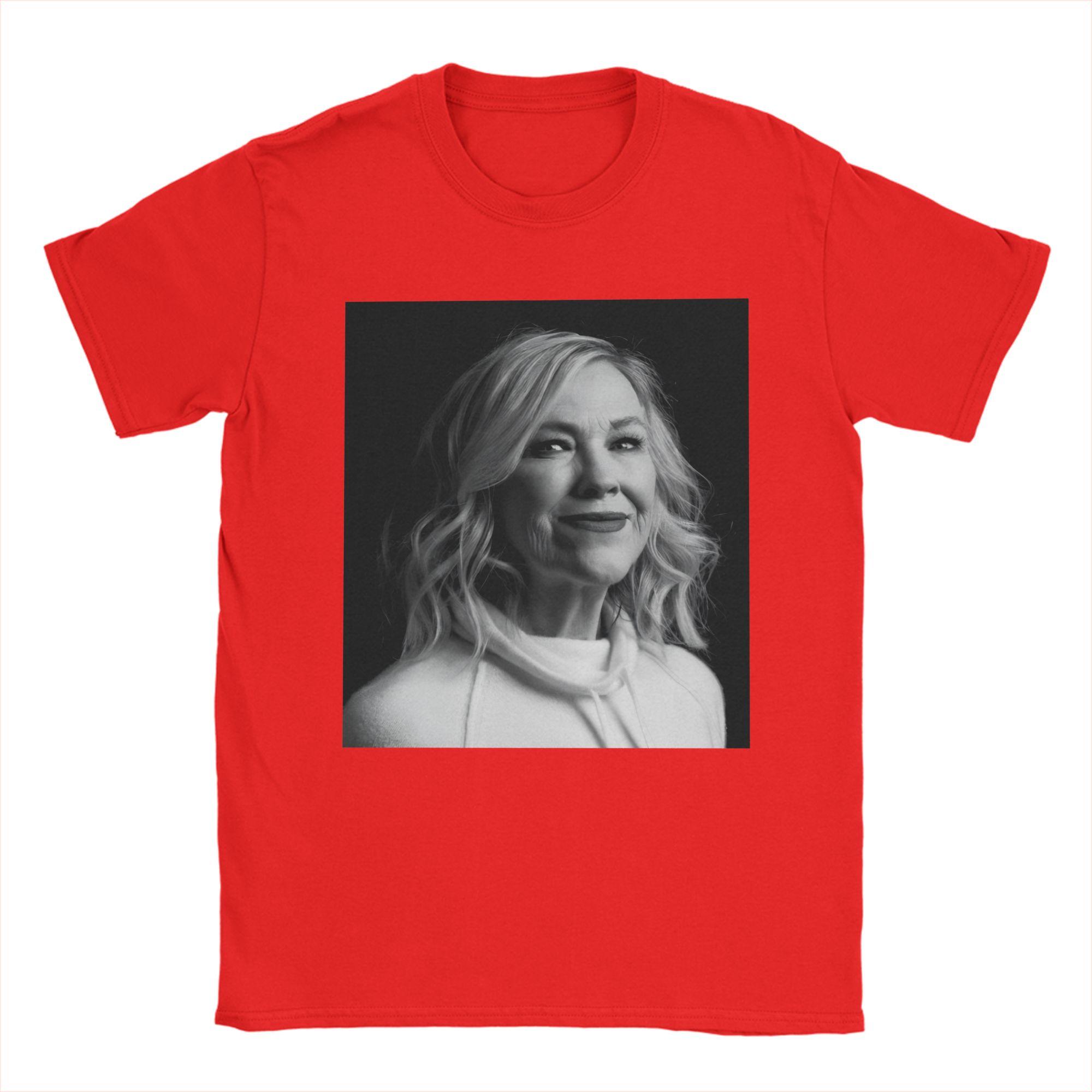 

Vintage Catherine Ohara T Shirt Unisex Pure Cotton Vintage TShirts Crewneck Tees Short Sleeve Tops Plus Size S