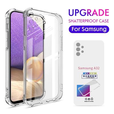 Samsung Galaxy A07 A17 A37 A57 A06 A16 A26 A36 A56 A15 A25 A35 A55 S22 S23 S24 S25 S26 Ultra Plus Silicone Airbag Anti Choque Capa de Celular