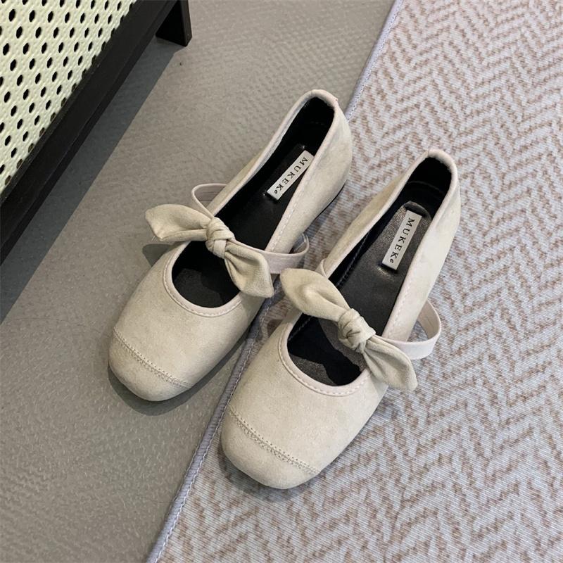 Fashion IPPEUM Mary Jane Shoes 2025 New Fashion Round Toe Ballet Flats Shoes For Women