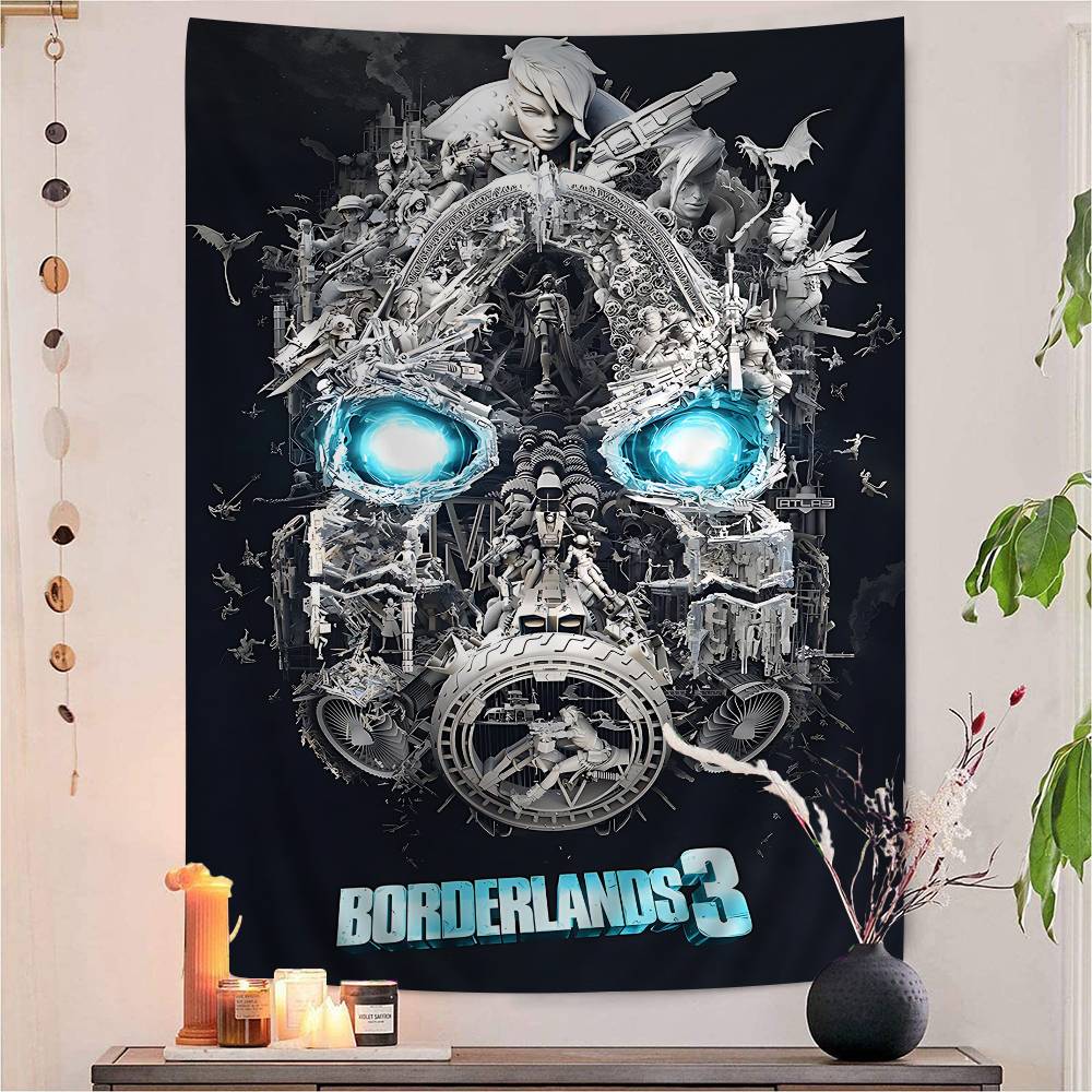 

Game Of BBorderlands Printed Large Wall Tapestry Hanging Tarot Hippie Wall Rugs Dorm Home Decor 74x94cm(29x37in)