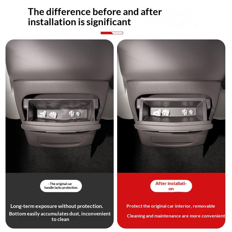 Fit For Zeekr 7X Car Storage Box Armrest Rear Organizer Back Seat Container Auto Interior Modification
