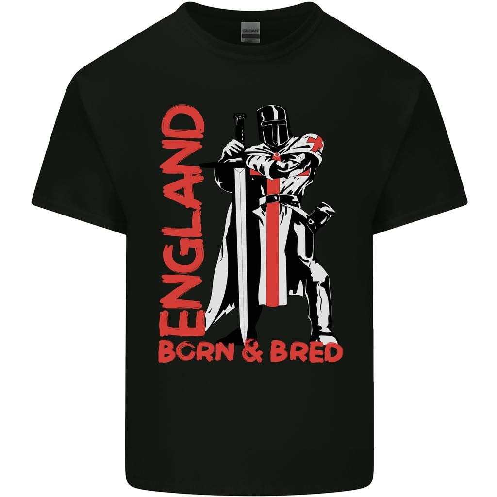 England Born Bred St Georges Day Unisexs Light Cotton TShirt