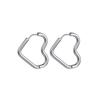 Glossy Stainless Steel Hoop Earrings For Women Men Hip Hop Steapunk Round Oval Heart Black Gold Silver Color Huggie Jewelry Gift